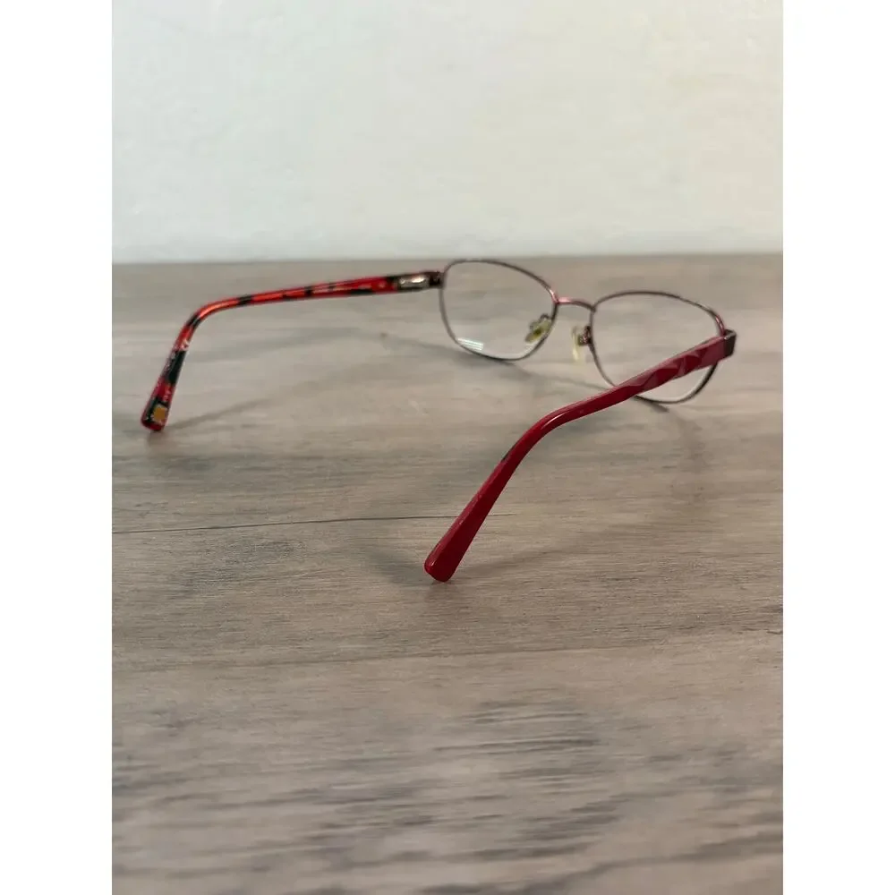 Marcho East Side Barbizon Red Frame Women's Eyeglasses Glasses‎ EUC